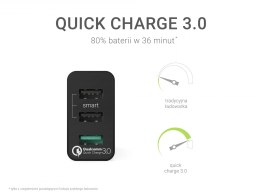 Green Cell Ładowarka 3xUSB Quick Charge 3.0