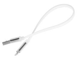 Kabel Przewód Green Cell Lightning-USB do Apple iPhone iPad Płaski 25cm