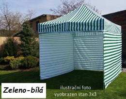 Namiot ogrodowy PROFI STEEL 3 x 4,5 - zielony - biały