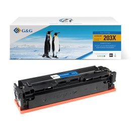 G&G kompatybilny toner z CF540X, black, 3200s, NT-PH203XBK, HP 203X, high capacity, dla HP Color LaserJet Pro M254, M280, M281, 