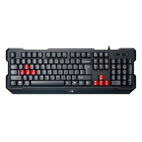 Genius GX GAMING K210, klawiatura CZ/SK, do gry, przewodowa (USB), czarna, nie