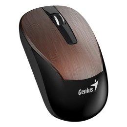 Genius Mysz Eco-8015, 1600DPI, 2.4 [GHz], optyczna, 3kl., bezprzewodowa USB, czarno-brązowy, wbudowany akumulator