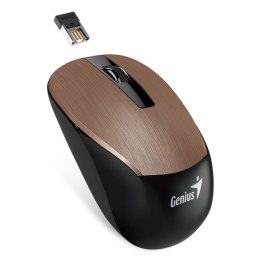 Genius Mysz NX-7015, 1600DPI, 2.4 [GHz], optyczna, 3kl., bezprzewodowa USB, miedziana, AA