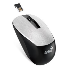 Genius Mysz NX-7015, 1600DPI, 2.4 [GHz], optyczna, 3kl., bezprzewodowa USB, srebrna, AA