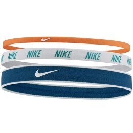 Opaski na głowę Nike Mixed 3 szt. niebieska, biała, pomarańczowa N0002548733OS