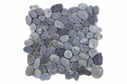 Mozaika z naturalnych kamieni ozdobnych Garth na siatce szara 1 m2