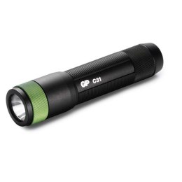 LED Flashlight, 1xAA, metalowy, czarna, 85lm, C31