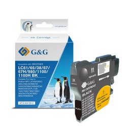 G&G kompatybilny ink / tusz z LC-980BK, black, 300s, NP-B-0061BK/1100BK/980BK, dla Brother DCP-145C, 165C