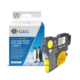 G&G kompatybilny ink / tusz z LC-980Y, yellow, 260s, NP-B-0061Y/1100Y/980Y, dla Brother DCP-145C, 165C