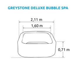 Dmuchany basen Greystone Deluxe Bubble Spa 4