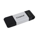 Kingston USB flash disk, USB 3.0 (3.2 Gen 1), 128GB, DataTraveler 80, czarny, DT80/128GB, USB C