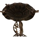 Garth Poidełko dla ptaków z żeliwa, brąz, 50 cm