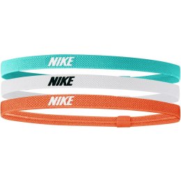 Opaska na głowę Nike Hairbands 3 szt. miętowa, pomarańczowa, biała N1004529335OS