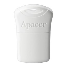 Apacer USB flash disk, USB 2.0, 16GB, AH116, biały, AP16GAH116W-1, USB A, z osłoną