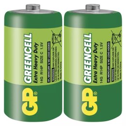 Bateria cynkowo-węglowa, ogniwo typ C, 1.5V, GP, blistr, 2-pack, Greencell