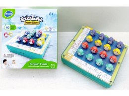 Gra Sudoku, Edukacyjne Puzzle, Klocki, Logiczna Układanka Pingwiny