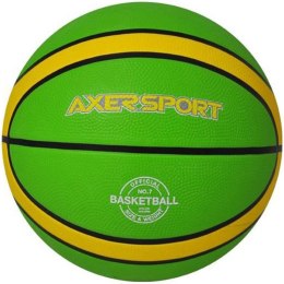 Piłka do koszykówki Axer zielono-żółta A21521