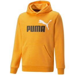 Bluza dla dzieci Puma ESS+ 2 Col Big Logo Hoodie żółta 586987 39