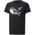 Koszulka dla dzieci Puma Alpha Graphic B czarna 670101 01