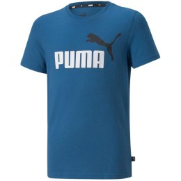 Koszulka dla dzieci Puma ESS+ Col Logo Tee niebieska 586985 17