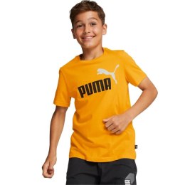 Koszulka dla dzieci Puma ESS+ Col Logo Tee żółta 586985 39