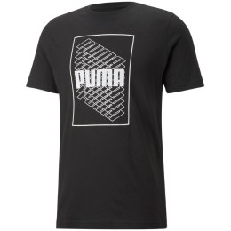 Koszulka męska Puma Wording Graphic czarna 671744 01