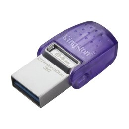 Kingston USB flash disk OTG, USB 3.0 (3.2 Gen 1), 64GB, Data Traveler microDuo3 G2, DTDUO3CG3/64GB, USB A / USB C