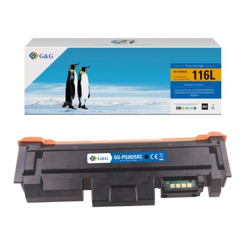 G&G kompatybilny toner z MLT-D116L, black, 3000s, NT-PS2625XC, dla Samsung SL-M2825DW, M2825ND, M2675FN, M2875FW, M2875FD, N