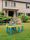 Keter Stolik dziecięcy z dwoma krzesełkami turkusowy/zielony