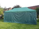 Namiot imprezowy DELUXE, ściany boczne, 3x6m, zielony