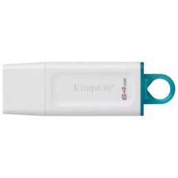Kingston USB flash disk, USB 3.0 (3.2 Gen 1), 64GB, DataTraveler Exodia, białe, KC-U2G64-5R, USB A, z osłoną