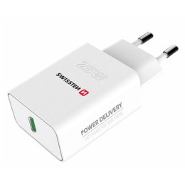 Zasilacz / sieciowy adapter SWISSTEN 25W, 1 port, USB-C, PPS