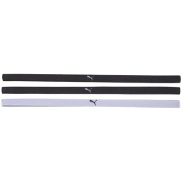 Opaski na głowę Puma Sportbands Pack (3pcs) biała, czarna, czarna 53491 09