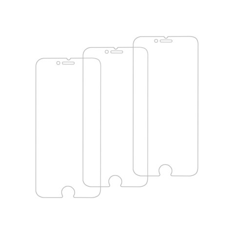 3x Szkło hartowane GC Clarity do telefonu iPhone SE 2020 / 6 / 6S / 7 / 8