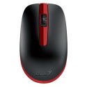 Genius Mysz NX-7007, 1200DPI, 2.4 [GHz], optyczna, 3kl., bezprzewodowa USB, czarno-czerwona, AA