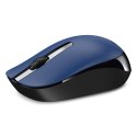 Genius Mysz NX-7007, 1200DPI, 2.4 [GHz], optyczna, 3kl., bezprzewodowa USB, czarno-niebieski, AA