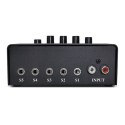 Genius Stereo Switching Box, czarny, 2x RCA, 5x 3,5mm jack