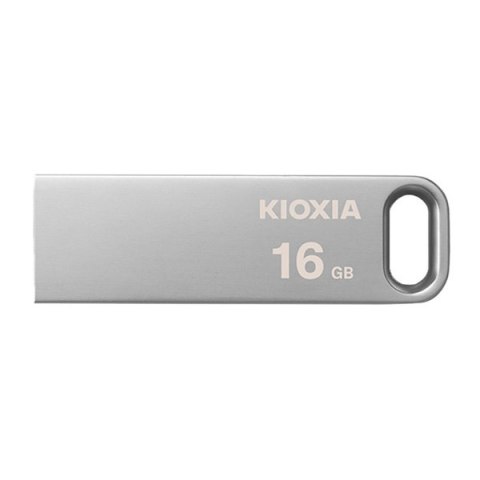 Kioxia USB flash disk, USB 3.0, 16GB, Biwako U366, Biwako U366, srebrny, LU366S016GG4, USB A