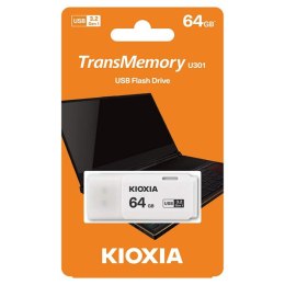 Kioxia USB flash disk, USB 3.0, 16GB, Hayabusa U301, Hayabusa U301, biały, LU301W016GG4