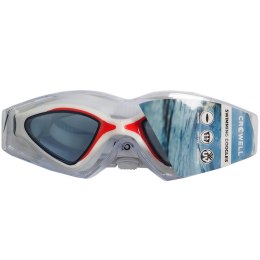 Okulary pływackie Crowell Sr GS20 Flo biało-czerwone