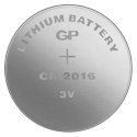 Bateria litowa, CR2016, 3V, GP, blistr, 2-pack