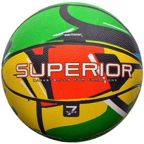Piłka koszykowa Meteor Superior Graffiti kolorowa 07114