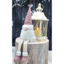 Skrzat dekoracyjny Shiny Santa 38 + 20 cm różowy