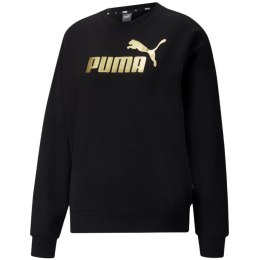 Bluza damska Puma ESS+ Metallic Logo Crew TR czarna 848304 01