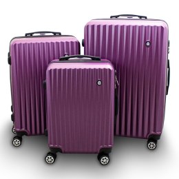 Zestaw 3 walizek podróżnych BARUT lila