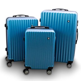 Zestaw 3 walizek podróżnych BARUT niebieskie