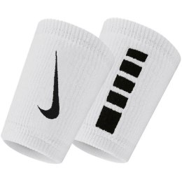 Frotki na nadgarstek Nike Elite Doublewide Wristbans 2 szt. biało-czarne N1006700101OS