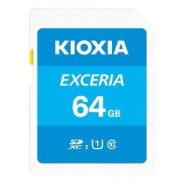 Kioxia Karta pamięci Exceria (N203), 64GB, SDXC, LNEX1L064GG4, UHS-I U1 (Class 10)