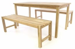 DIVERO zestaw stołowy i ogrodowy - nieimpregnowany tek - 150