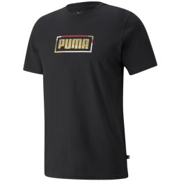 Koszulka męska Puma Graphic Metallic Tee czarna 589272 01